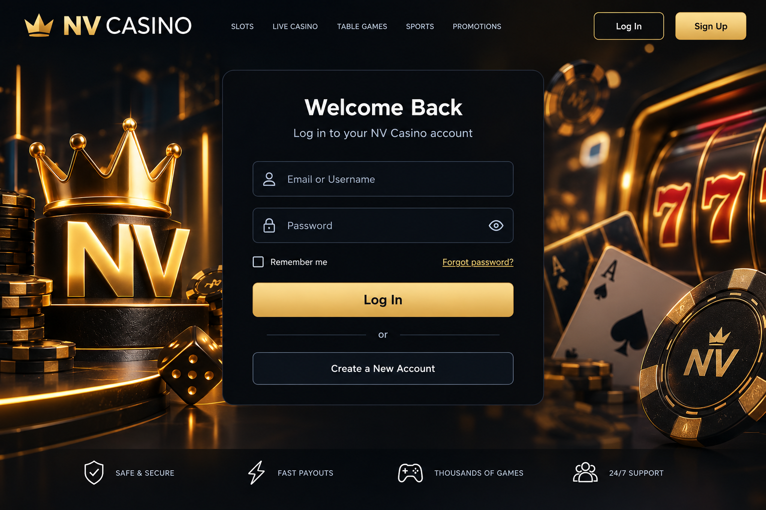 NV casino Login